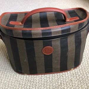 Fendi fabric travel cosmetic case